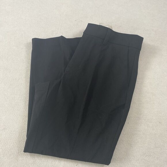 Madewell Pant Women Size 8 Petite Black Flare Ankle Work Office Prep Classic NWT - Picture 1 of 11